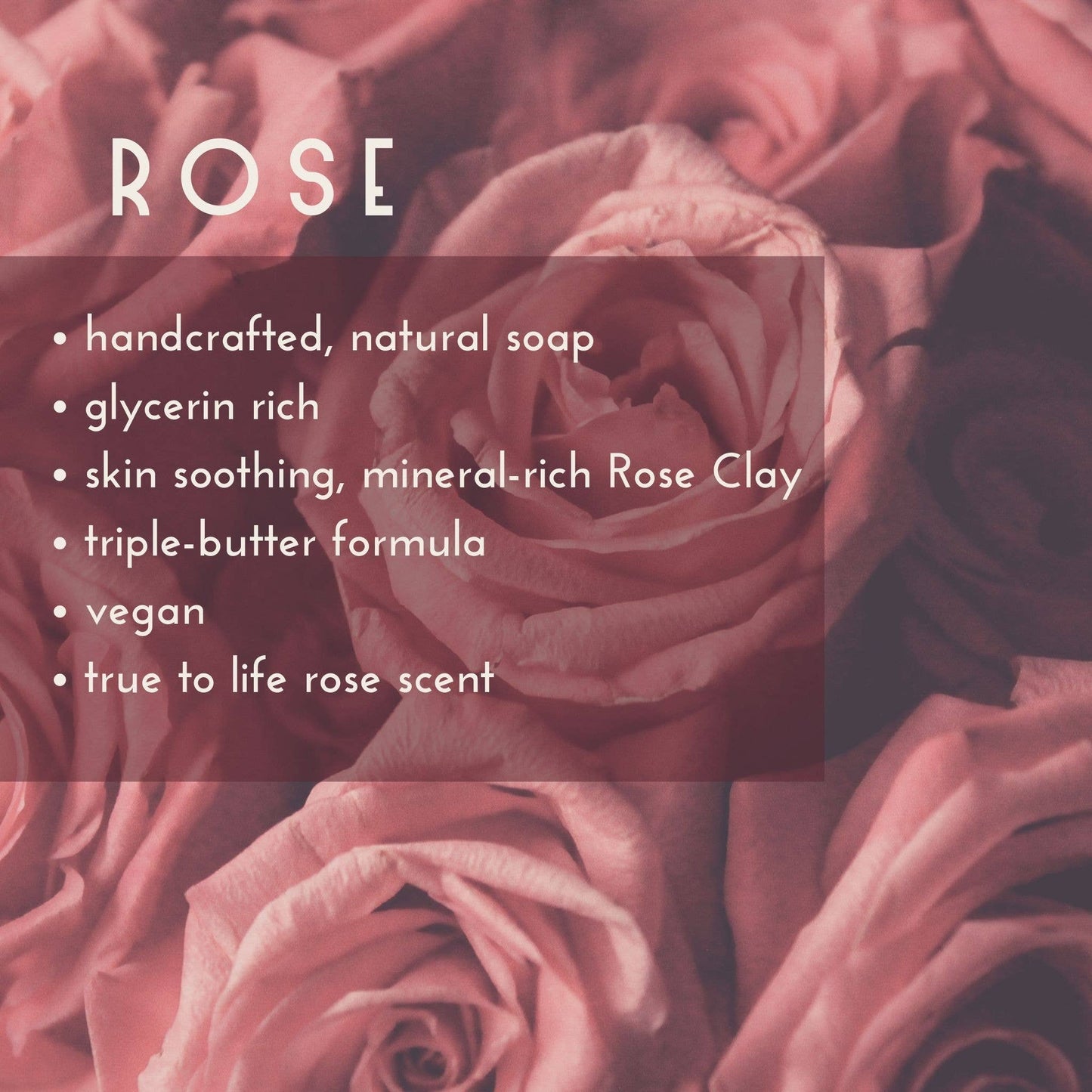 Handmade Soap – Rose – Living Roses & Subtle Greenery