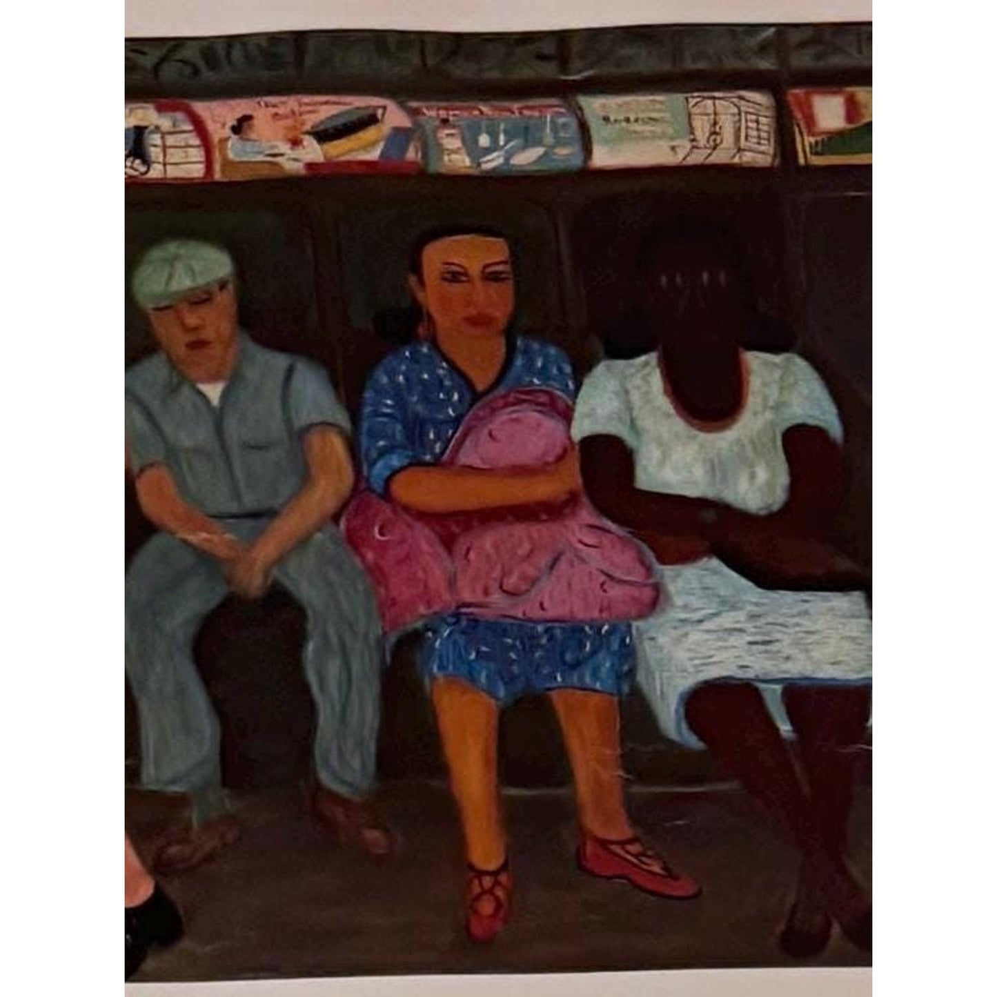 Subway Riders by Ralph Fansanella - 1992 Museum Poster