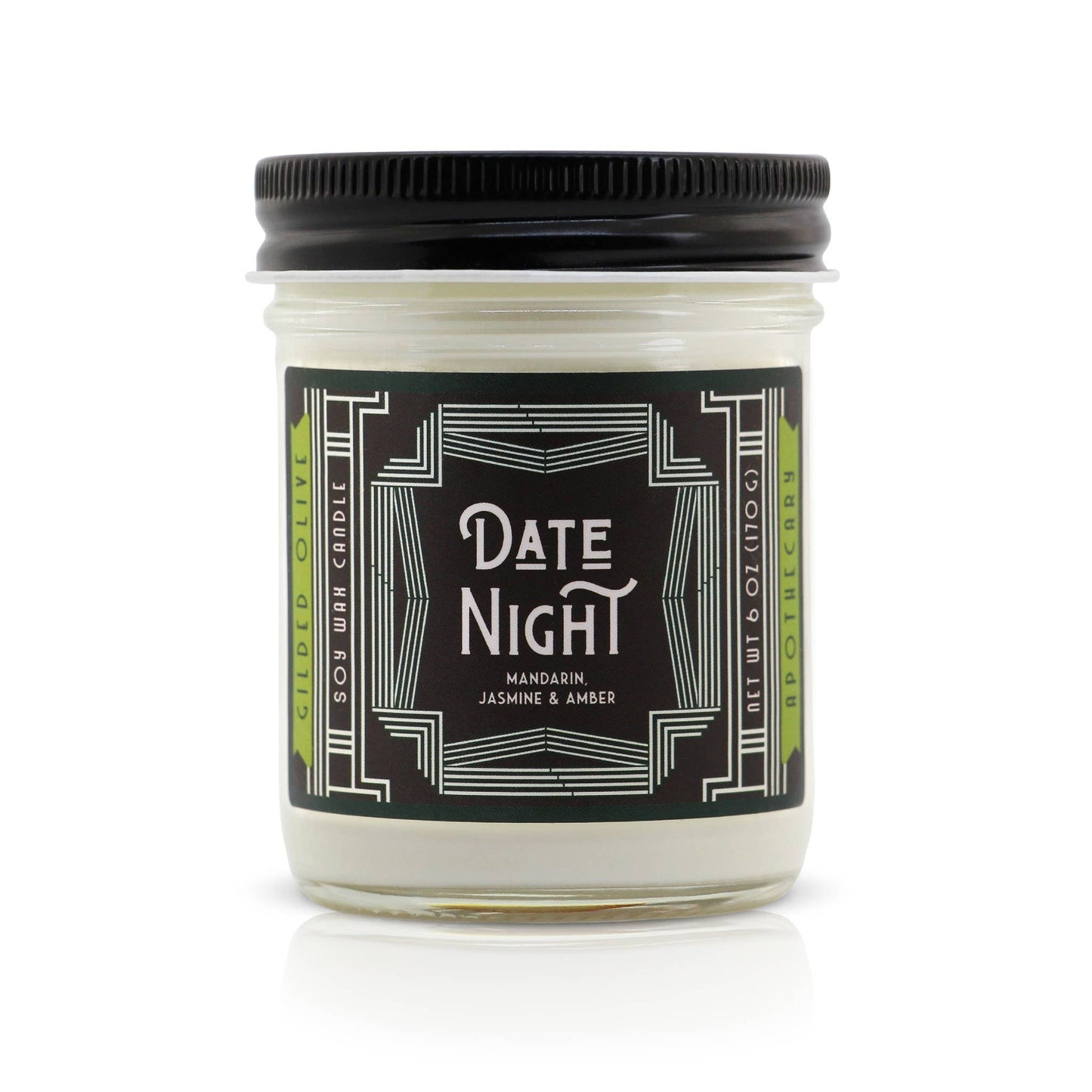 Soy Candle – Date Night – Orange, Jasmine & Sandalwood
