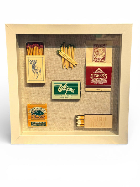 May 21st 7:30 -9:30pm: Vintage Matchbook Shadowbox Workshop