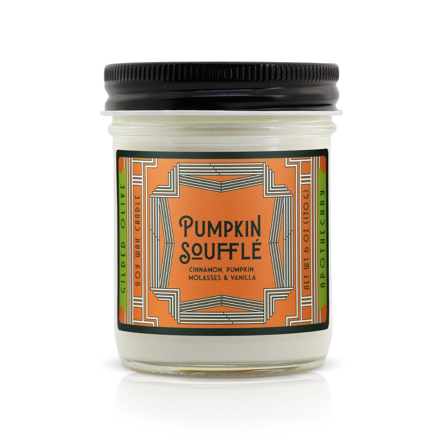 Soy Candle – Pumpkin Souffle – Pumpkin, Vanilla & Cinnamon