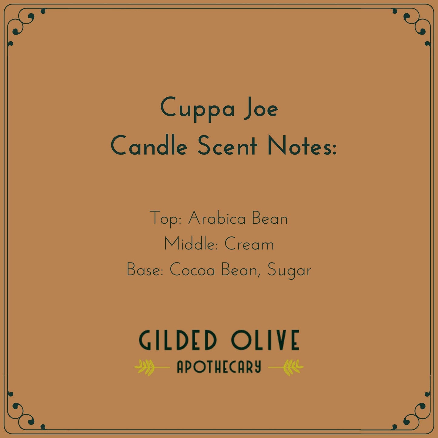 Soy Candle – Cuppa Joe – Fresh Cream, Coffee & Sugar