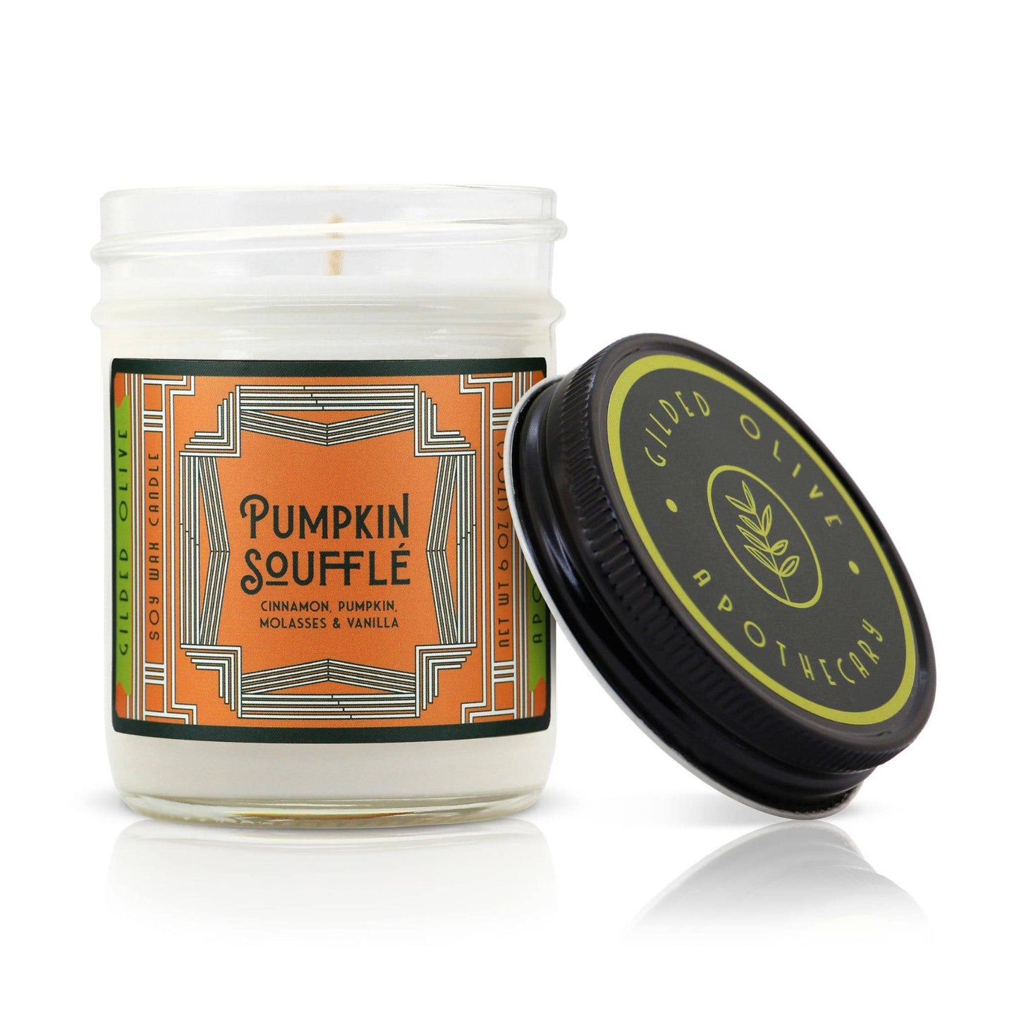 Soy Candle – Pumpkin Souffle – Pumpkin, Vanilla & Cinnamon