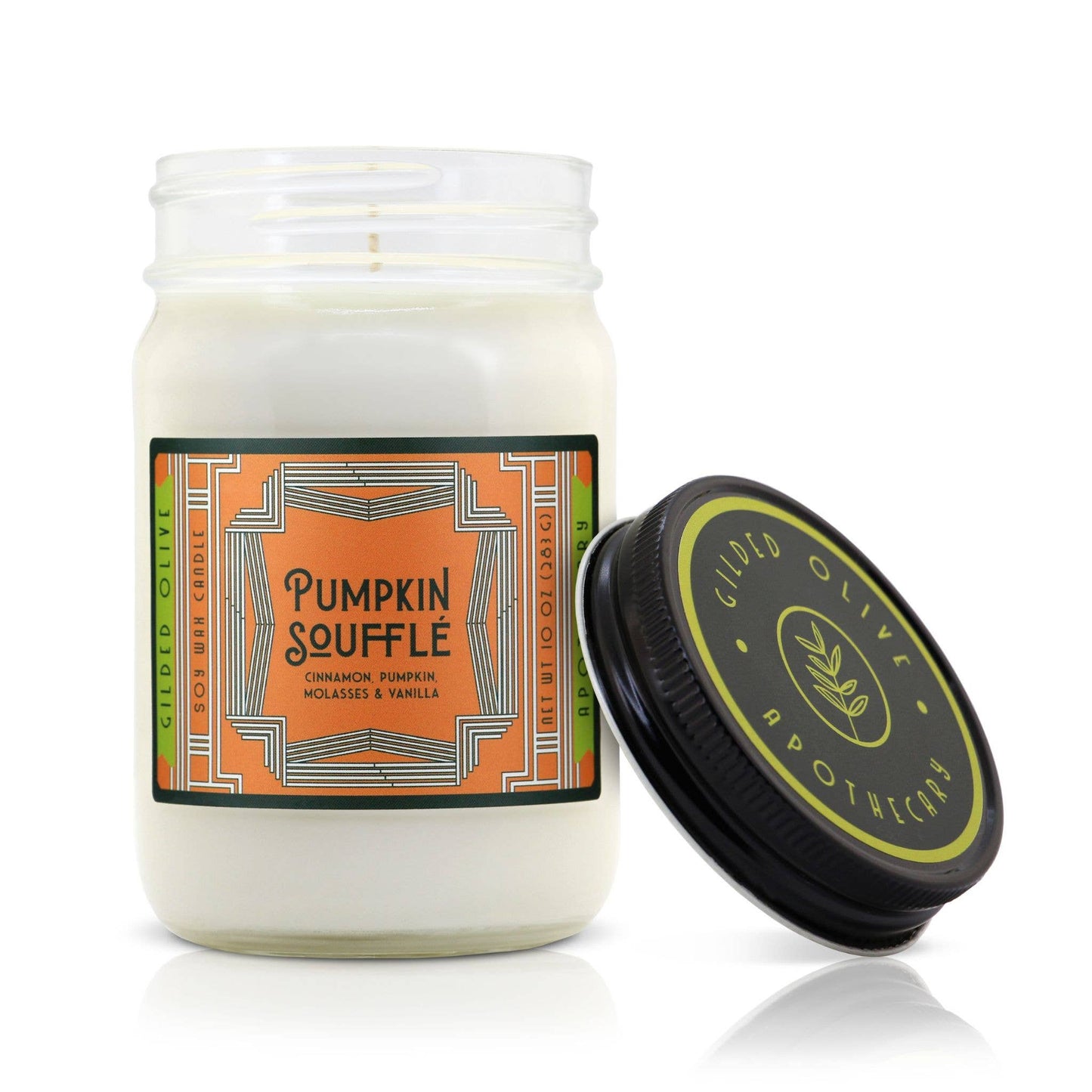 Soy Candle – Pumpkin Souffle – Pumpkin, Vanilla & Cinnamon
