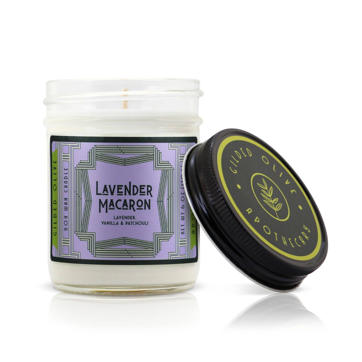 Soy Candle – Lavender Macaron – Lavender & Vanilla