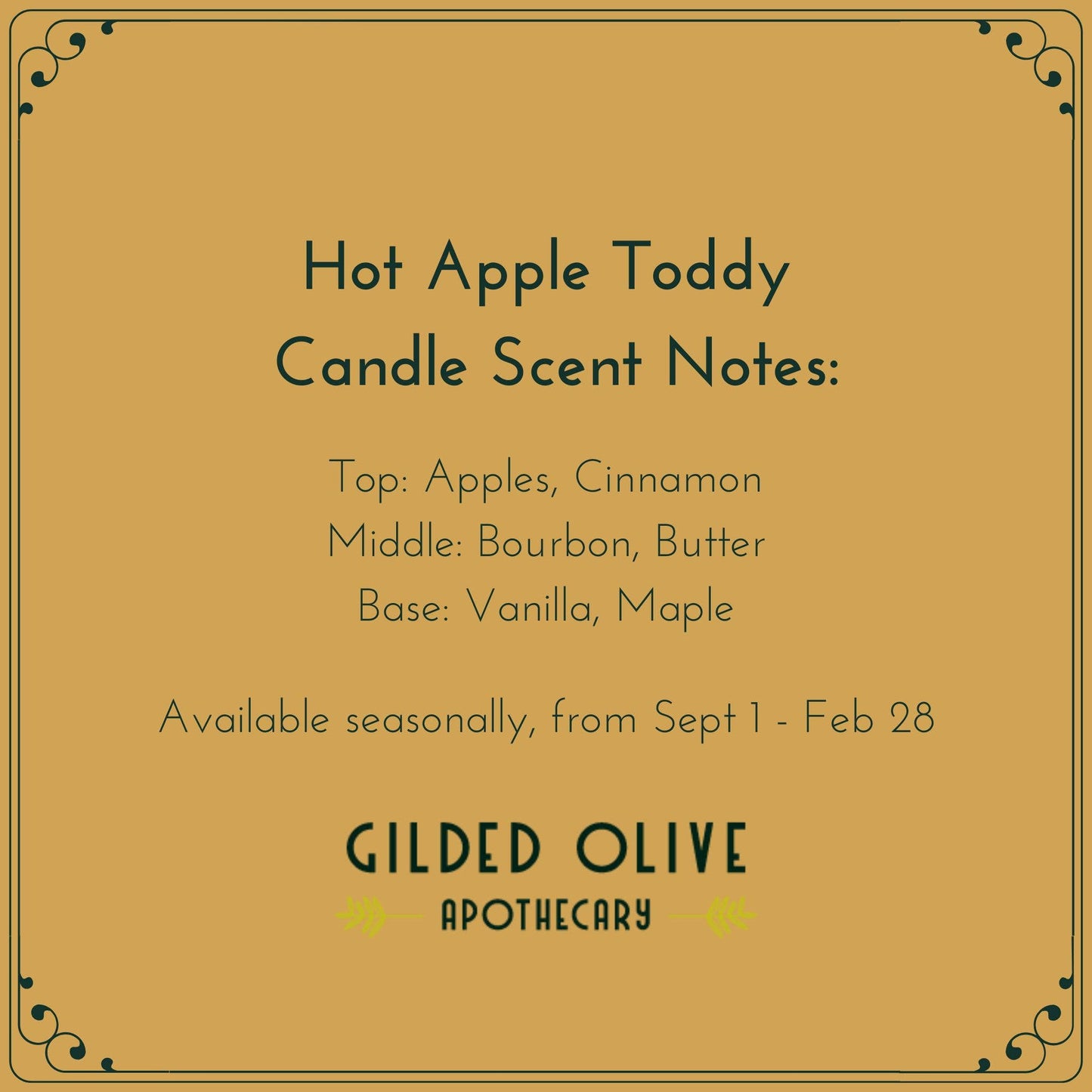 Soy Candle – Hot Apple Toddy – Apples, Bourbon & Maple