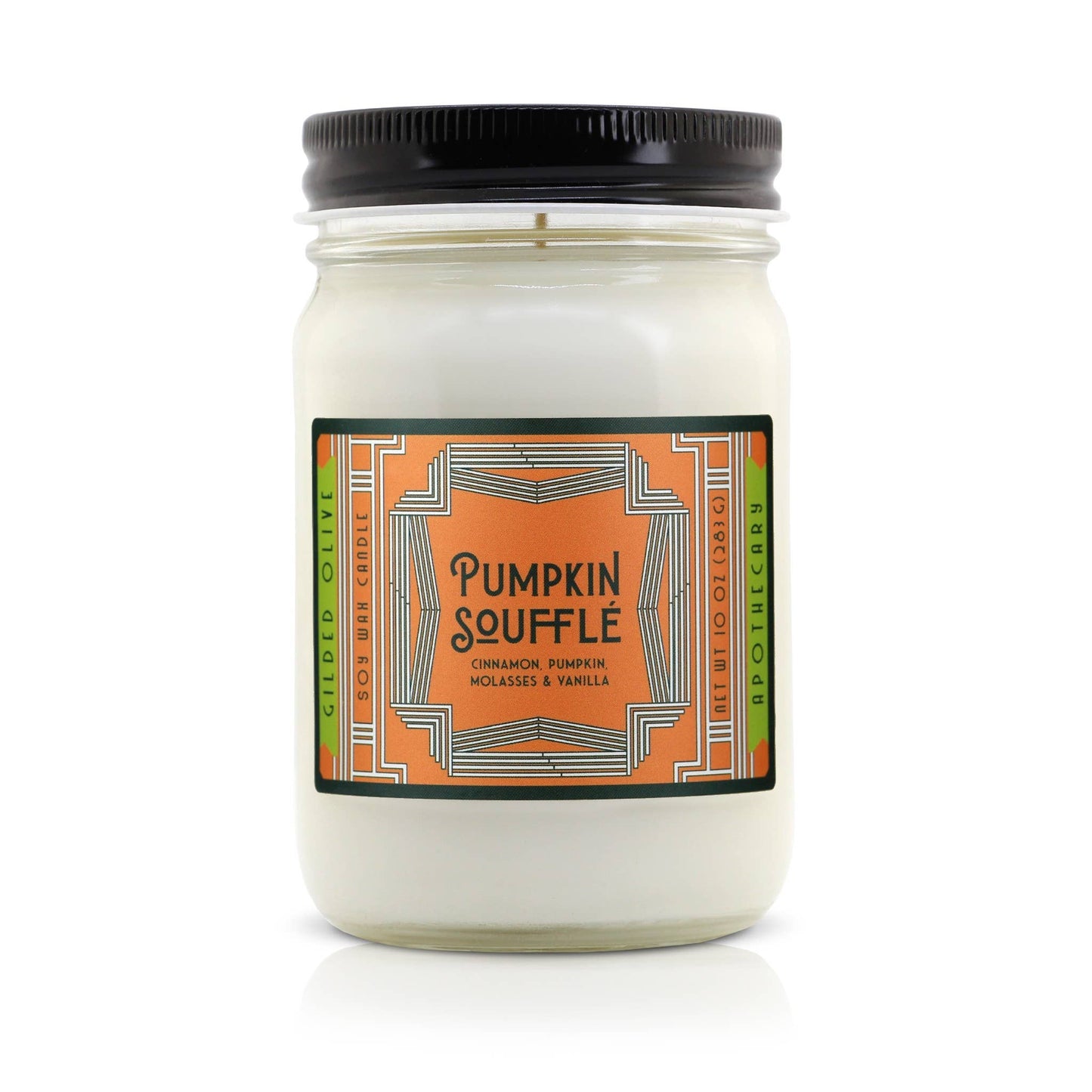 Soy Candle – Pumpkin Souffle – Pumpkin, Vanilla & Cinnamon