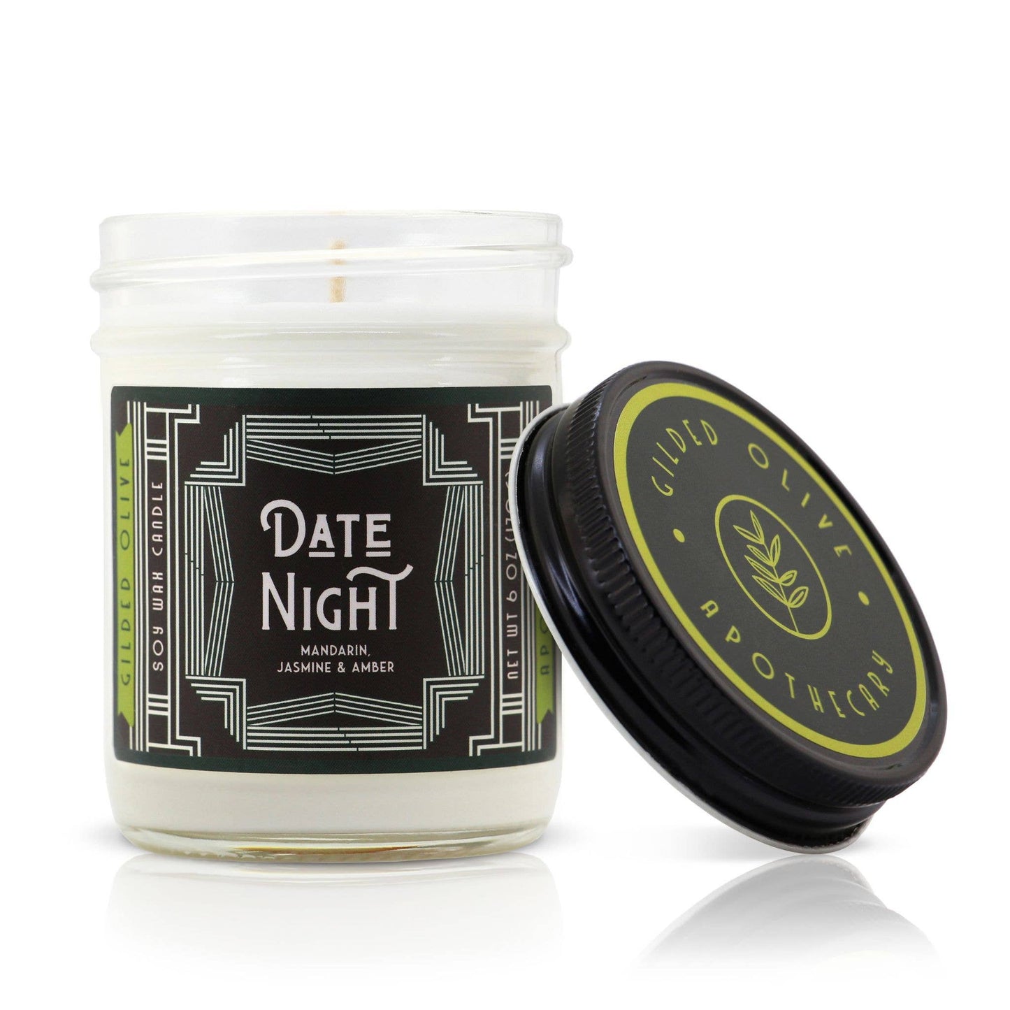 Soy Candle – Date Night – Orange, Jasmine & Sandalwood