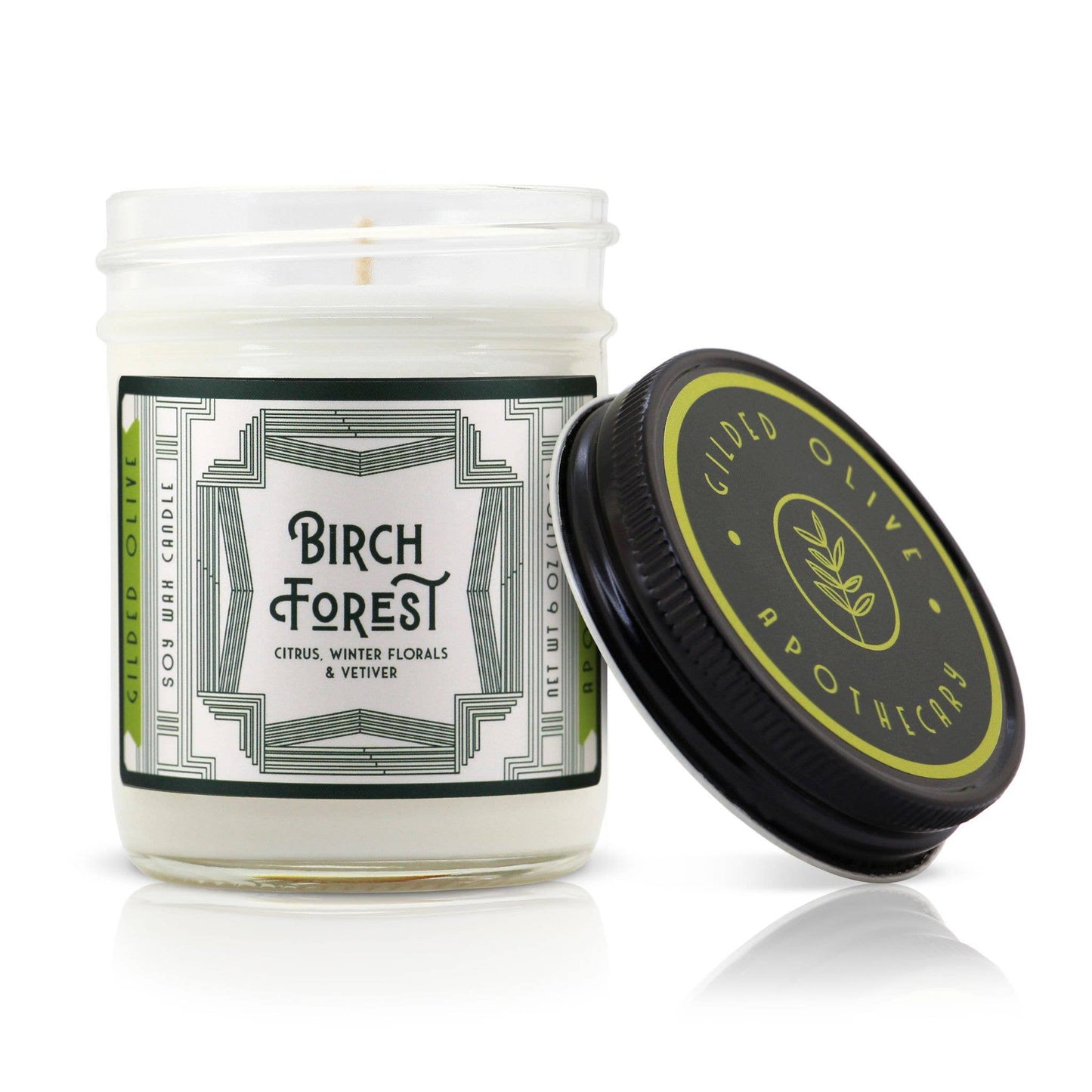 Soy Candle – Birch Forest – Bergamot, Florals & Vetiver
