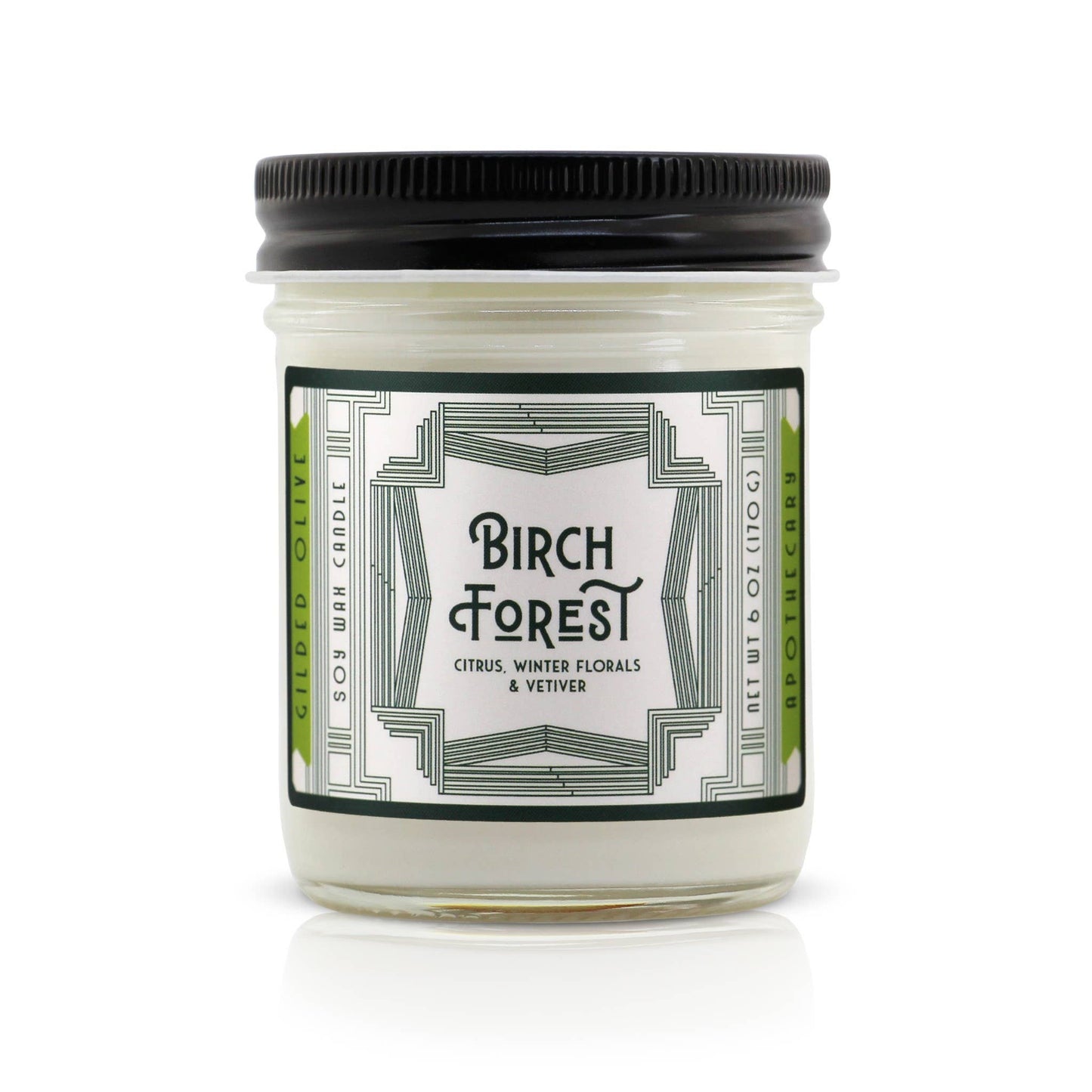 Soy Candle – Birch Forest – Bergamot, Florals & Vetiver