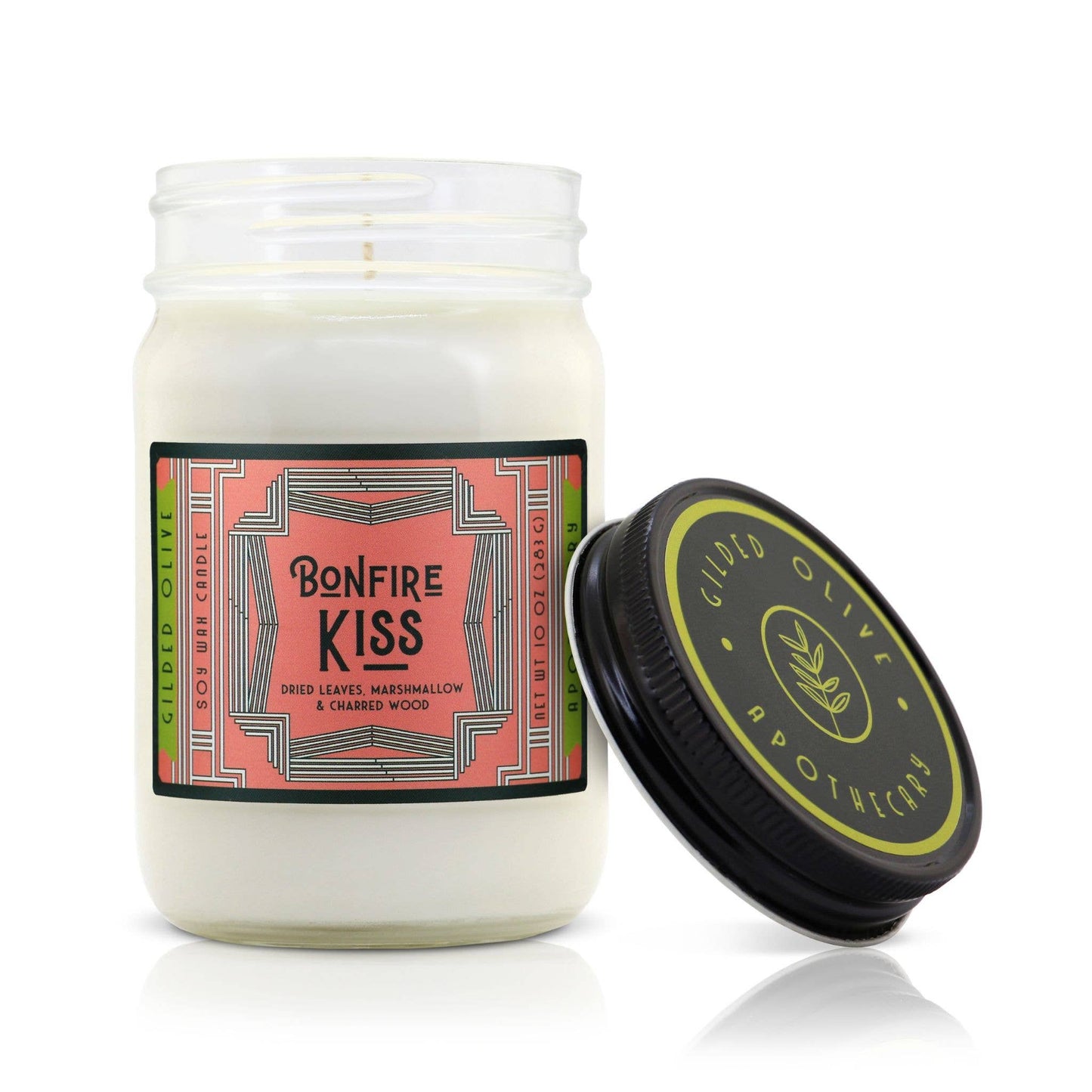 Soy Candle – Bonfire Kiss – Dried Leaves & Marshmallows