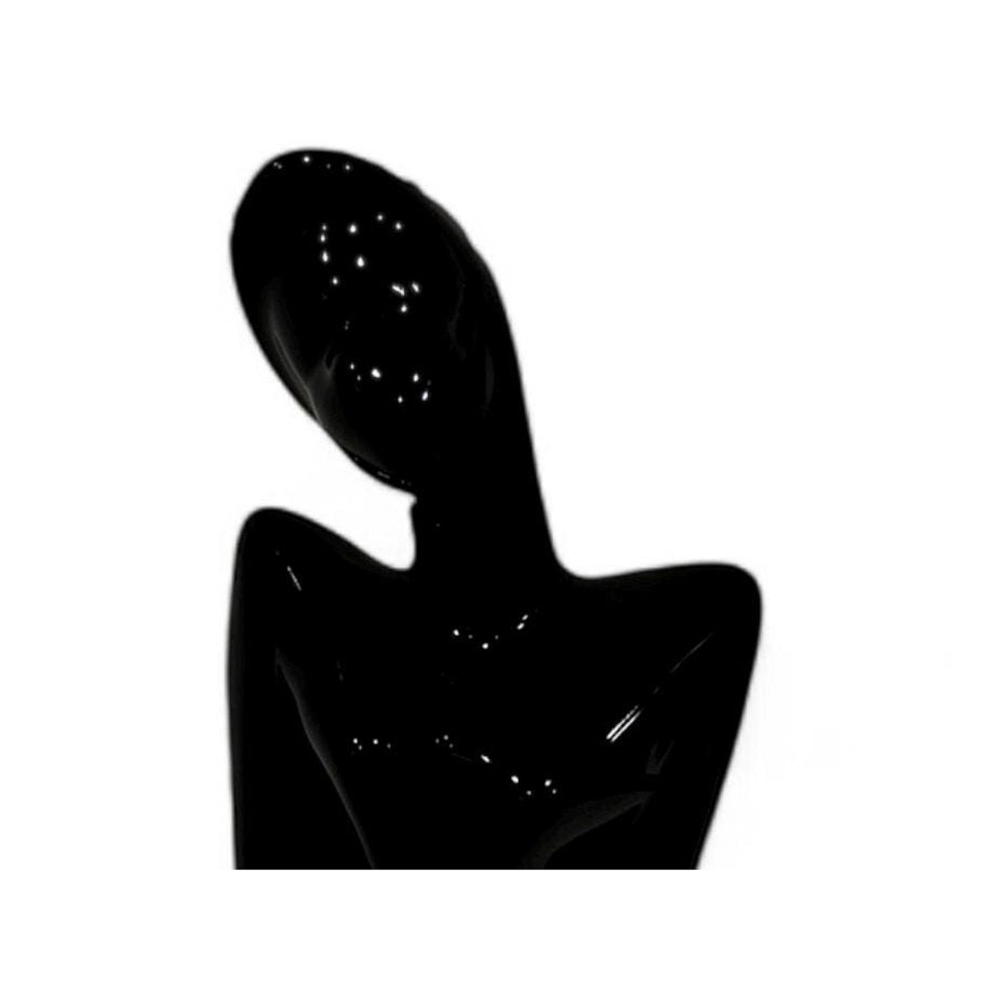 art deco black statue of a woman