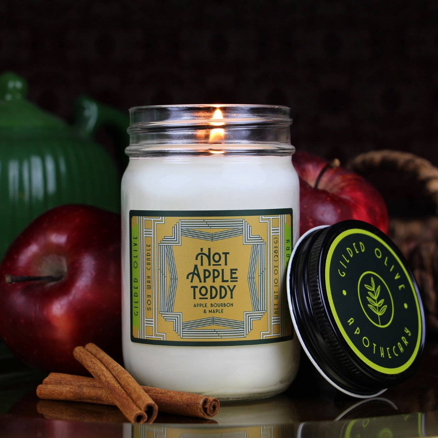 Soy Candle – Hot Apple Toddy – Apples, Bourbon & Maple