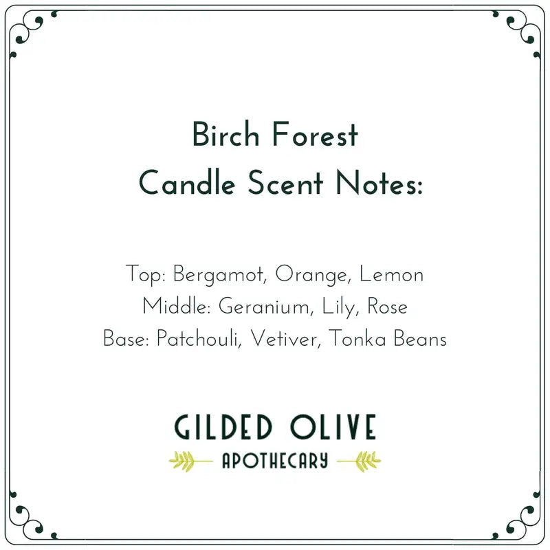 Soy Candle – Birch Forest – Bergamot, Florals & Vetiver