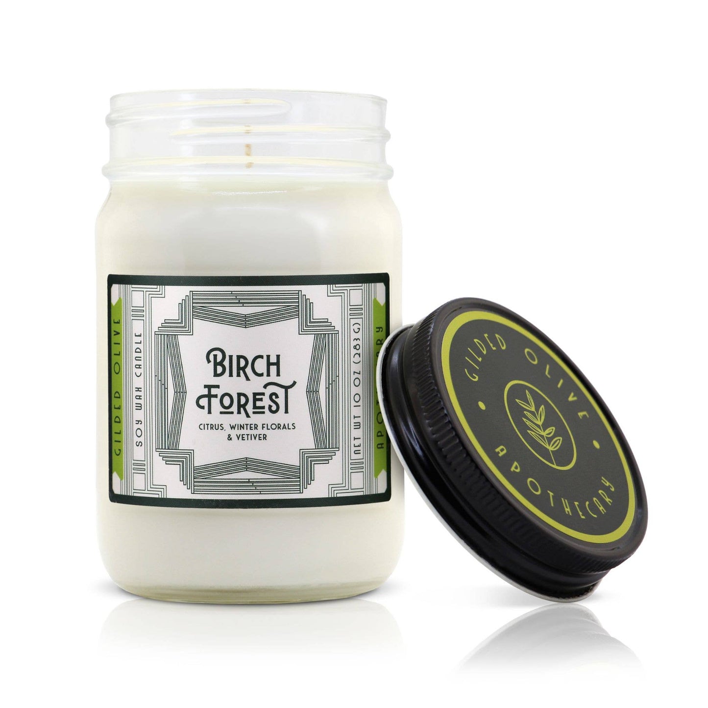 Soy Candle – Birch Forest – Bergamot, Florals & Vetiver