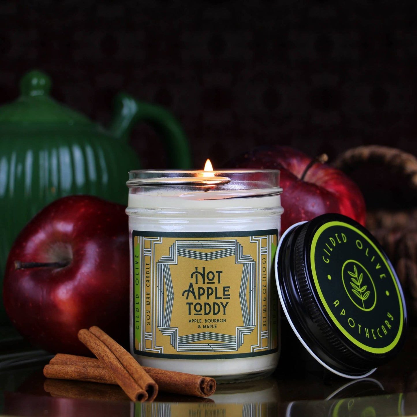 Soy Candle – Hot Apple Toddy – Apples, Bourbon & Maple