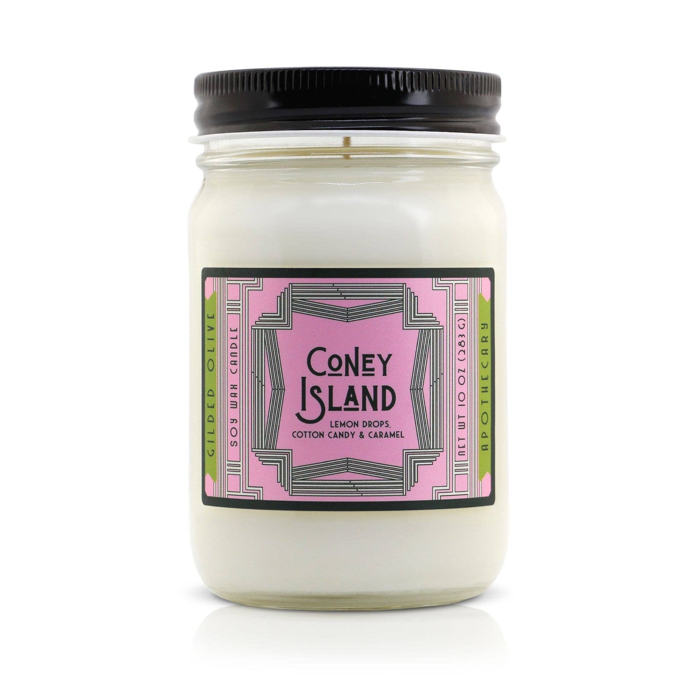 Soy Candle – Coney Island – Cotton Candy, Lemon & Raspberry