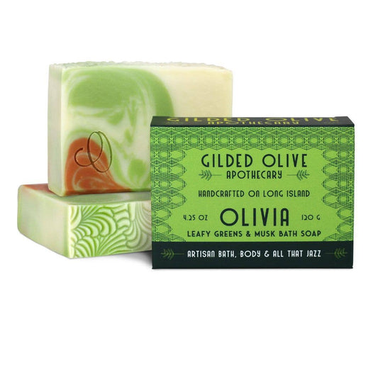 Handmade Soap – Olivia – Leafy Greens, Soft Vanilla & Musk