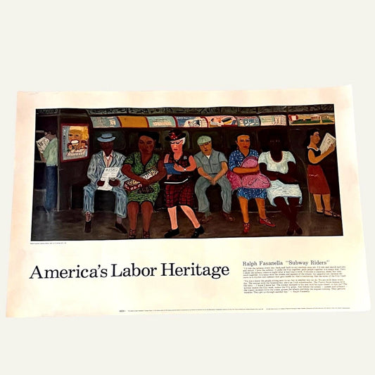 Subway Riders by Ralph Fansanella - 1992 Museum Poster