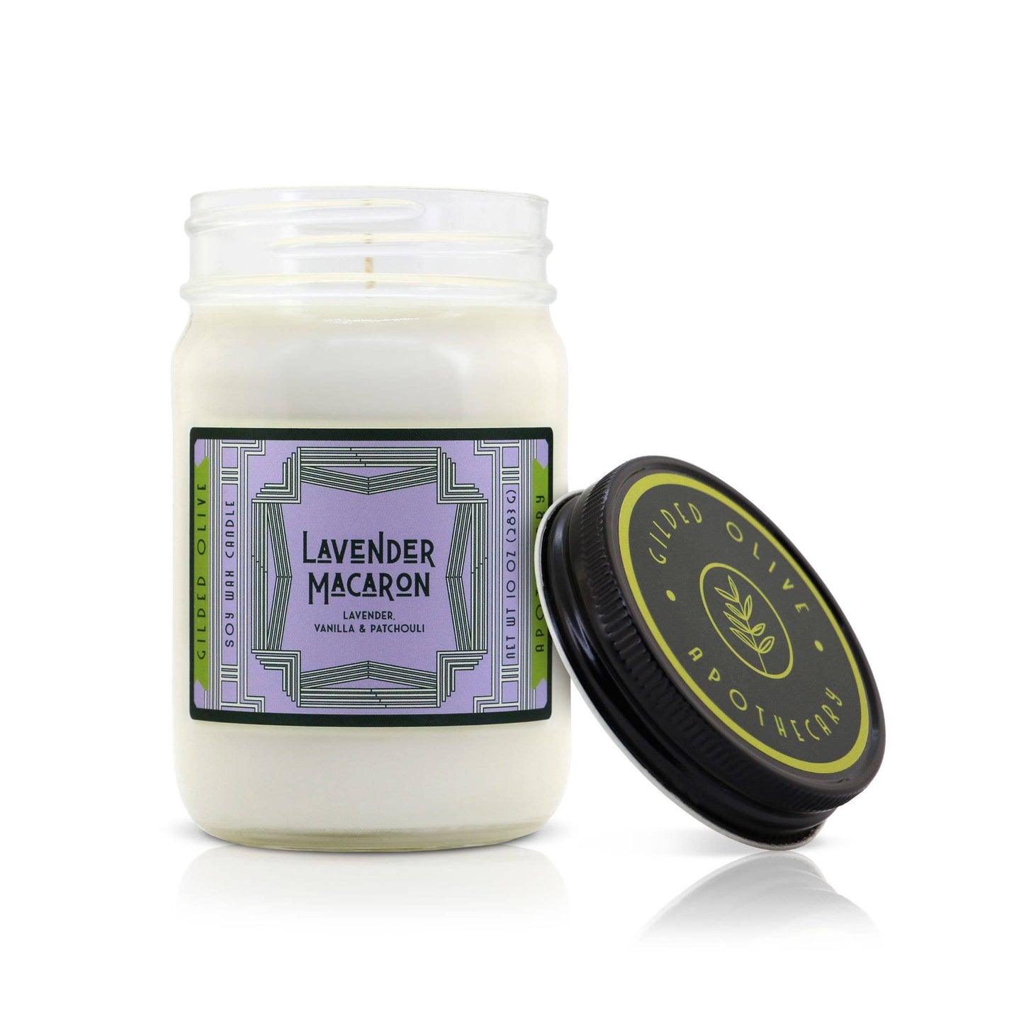 Soy Candle – Lavender Macaron – Lavender & Vanilla